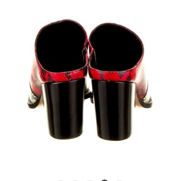 Schutz Destiny leather snakeskin print mule size 7,5 - Picture 6 of 17